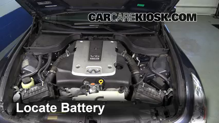 Battery Replacement: 2007-2012 Infiniti G35 - 2008 ... 2007 infiniti m35x battery diagram 